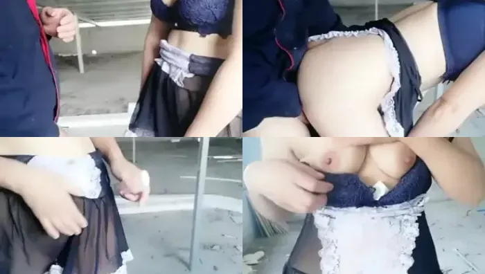 骚熟女约啪一线工人，在施工现场跟人做爱，嫌他几把太骚不给他口交，站着被大哥后入爆草，精彩不要错过